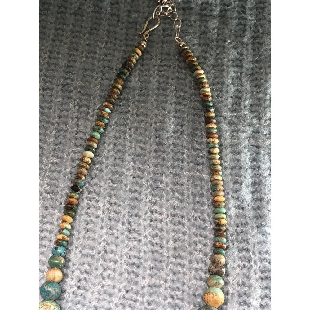 Jay King Sterling Silver Sacred Cloud Mountain Turquoise Necklace 18